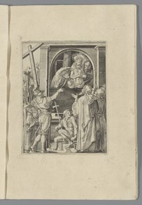 Christus the people of getoond (Ecce homo) The Little Pass (název série) Passio Christi Ab Alberto Durer Nuremberg Figure (název série) od Anonymous