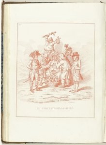 Comité van Gezondheid, 1795 Zdravotní výbor (název o objektu) Hollandia Regenerata (italská kopie) (název série) Regenerace Holandska: Specchio všem regenerovaným národům (název série na objektu) od Anonymous
