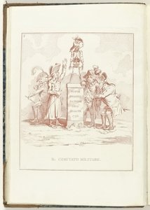 Comité van Militaire Zaken, 1795 Vojenský výbor (název o objektu) Hollandia Regenerata (italská kopie) (název série) Regenerace Holandska: Specchio všem regenerovaným národům (název série na objektu) od Anonymous