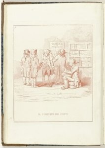 Comité van Rekeningen, 1795 Výbor pro audit (název objektu) Hollandia Regenerata (italská kopie) (název série) Regenerace Holandska: Specchio všem regenerovaným národům (název série na objektu) od Anonymous
