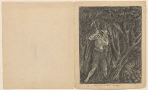 Coolen začíná kácet les v Ngoro, asi 1820-1850 od Anonymous
