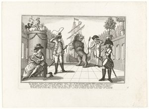 De Hollandse Leeuw od Pruisena, 1787 Rozdíl mezi světskou a božskou spravedlností: aneb zesměšňovaná falešně vlastenecká suverenita (...) (název na předmět) od Anonymous