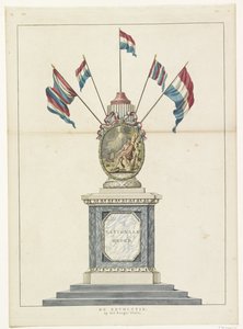 Revoluce, dekorace na Place Royale, 1795 The Revolution, Op 