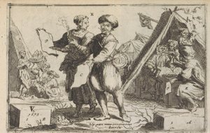Stateční Batavians, 1673 Stateční Bataviers / Le vaillans Bataviers (název na objektu) od Anonymous