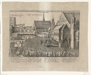 De onthoofding van Johan van Oldenbarnevelt, 1619 Abbildung der Iustitien Geschehen in s