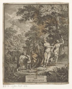 Diana a pastýři Titulní strana pro: Gerard Kempher, Herderszangen, 1732 od Anonymous