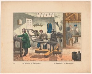 Drukkerij a lettergieterij The Printer & the Lettter-founder (titul na objektu) od Anonymous
