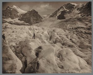 Eigergletscher severozápadně od Eigeru ve Švýcarsku Le grand Glacier de l