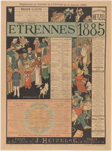 Seznam fondů J. Hetzela & Cie v Paříži Etrennes 1885 (název na objektu) od Anonymous