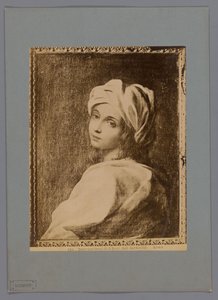 Fotoreprodukce malovaného portrétu Beatrice Cenci od Guida Reniho v Galleria Barberini v Římě Beatrice Cenci di G. Reni - Gall. Barberini (název na objektu) Roma (název série na objektu) od Anonymous