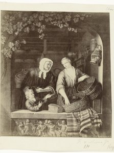 Fotoreprodukce obrazu The Grocery od Franse van Mierise II Musee d