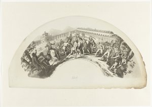 Zajetí Manuela de Godoy francouzskými jednotkami v Madridu 19. března 1808 Snímek 19. de Marzo de 1808. A Aranjuez. Caida y Prision del Principe de la Paz (název na objektu) od Anonymous