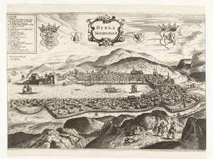 Pohled na Bergen (Norsko), 1665 Berga Norway (název na objektu) od Anonymous