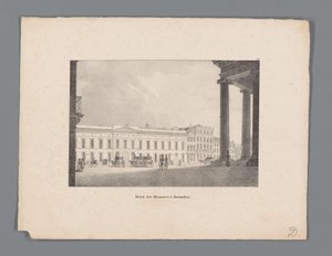 Pohled na Brusel Hotel des Monnaies à Bruxelles (název na objektu) od Anonymous