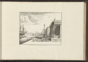 Pohled na Palazzo del Nunzio Pontificio v Benátkách Palais du Nonce à St. Francesco della Vigna à Venise (název na objektu) Paláce a památky v Benátkách, Livornu, Neapoli a Římě (název série) od Anonymous