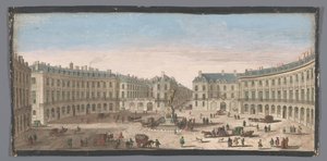 Gezicht op de Place des Victoires te Paris Pohled na Place des Victoires (název na objektu) od Anonymous