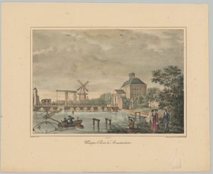 Pohled na Weesperpoort v Amsterdamu Weesper Poort v Amsterdamu (název na objektu) Tváře šesti hlavních bran města Amsterdamu. 1st Cahier (název série) od Anonymous