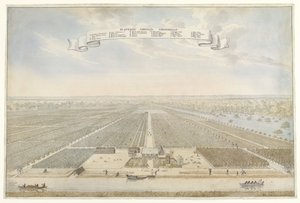 Pohled na plantáž Cornelis Vriendschap v Surinamu Plantation Cornelis Friendship (název na objektu) od Anonymous