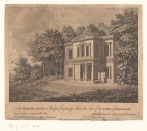 Pohled na budovu v panství Wimpole Estate Budova parku ve Wimple, Cambridge Shire, sídlo hraběte z Hardwicke (název na objektu) od Anonymous