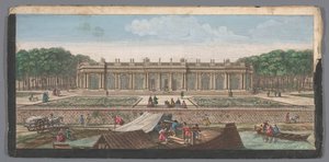 Pohled na Grand Trianon v zahradě Versailles od Anonymous