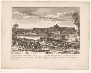 Pohled na palác ve Versailles a část města Prospectus Arcis et partem civitatis Versailles / Pohled na zámek a část města Versailles / Pohled na zámek a část města Versailles / Pohled na zámek a od Anonymous