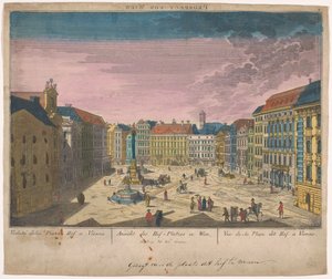 Pohled na Platz Am Hof ​​ve Vídni Prospect von Wien (název na objektu) od Anonymous
