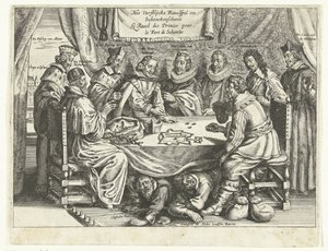 Hra pro Schenckenschans, 1635-1636 The Vorstelijcke Ravelspel om Schenckenschants / Le Ravel des Princes pour le Fort de Schentks (název na předmětu) od Anonymous