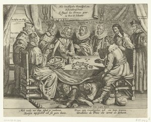 Hra pro Schenckenschans, 1635-1636 The Vorstelijcke Ravelspel om Schenckenschants / Le Ravel des Princes pour le Fort de Schentks (název na předmětu) od Anonymous
