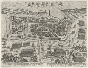 Zajetí Calais arcivévodou Albrechtem, 1596 od Anonymous