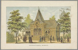 Mezinárodní vinařství na světové výstavě v Amsterdamu, 1883 Mezinárodní vinařství (název na objektu) Vzpomínka na Amsterdam v roce 1883 (název série na objektu) od Anonymous
