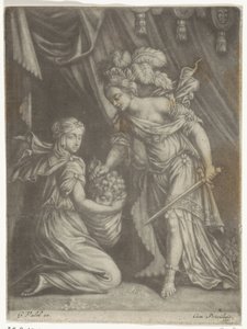 Judith s hlavou Holoferna od Anonymous