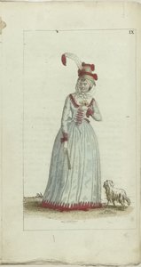 Kabinet módy a vkusu 1791, pl. IX od Anonymous