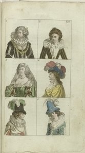 Kabinet módy a vkusu 1791, pl. XII od Anonymous