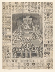 Karel I. zahajuje zasedání parlamentu, 1628 od Anonymous