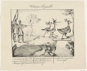 Královská jachta, 1830 Chasse Royalle (název na objektu) od Anonymous