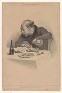čtoucí muž Une přednáška entraînante (název o předmětu) Karikatury (od vydavatelů Pontin a Eigeman) (název série) Caricaturana (název série na objektu) od Anonymous