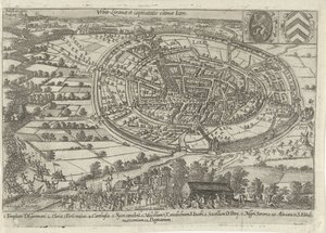 Lier zajat a opuštěn armádou států, 1595 Ikona Urbis Liranae et captivitatis ultimae (název na objektu) od Anonymous