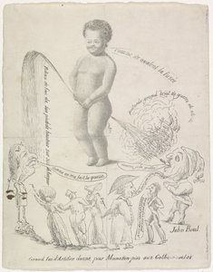 Manneken Pis pořádá ohňostroje, 1820 Grand feu d