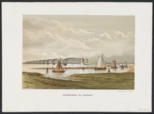 Most Moerdijk, 1871 Železniční most v Moerdijku (název na objektu) Hlavní železniční mosty v Nizozemsku (název série) od Anonymous