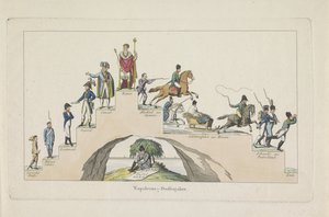 Napoleonův levenstrap, 1814 Napoleons - Stufen Jahre (název na objektu) od Anonymous