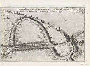 Omleggen van een bocht van een rivier Umění, jak zajistit splavnost řek, různými způsoby, s dalšími novými vynálezy a různými dalšími tajemstvími (název série) od Anonymous