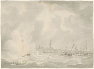 Výbuch lodi Jana van Speijka, 1831 od Anonymous