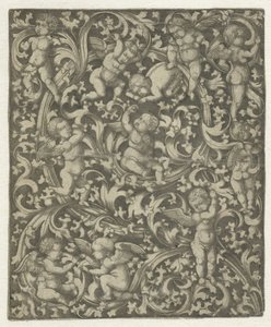 Ornament s putti od Anonymous
