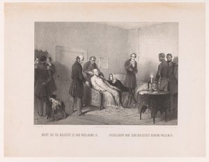 Smrt krále Viléma II Mort de sa majesté le roi Guillaume II / Smrt Jeho Veličenstva krále Viléma II (titul na předmětu) od Anonymous