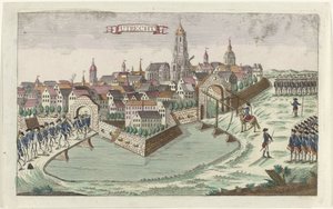 Patrioti opouštějí Utrecht, 1787 Utrecht (název na objektu) od Anonymous