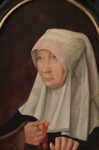 Portrét Jacominy Claesdr van Ruyven (zemřel 1509), manželky Arent Franckensz van der Meer od Anonymous