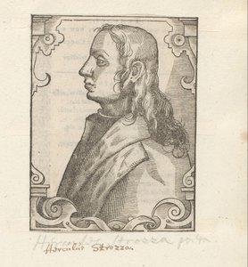 Portrét van Ercole Strozzi od Anonymous