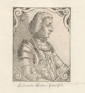 Portrét van Ludovico Sforza od Anonymous