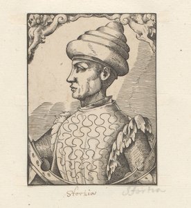 Portrét van Muzio Attendola Sforza od Anonymous