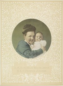 Portrét Wilhelminy, královny Nizozemska, a Juliany, královny Nizozemska od Anonymous